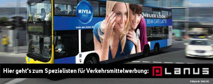 Werbung auf Bus